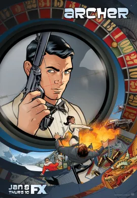 โปสเตอร์ Archer อาร์เชอร์ Season 6 ตอนที่ 1-13 ซับไทย ดูอนิเมะออนไลน์